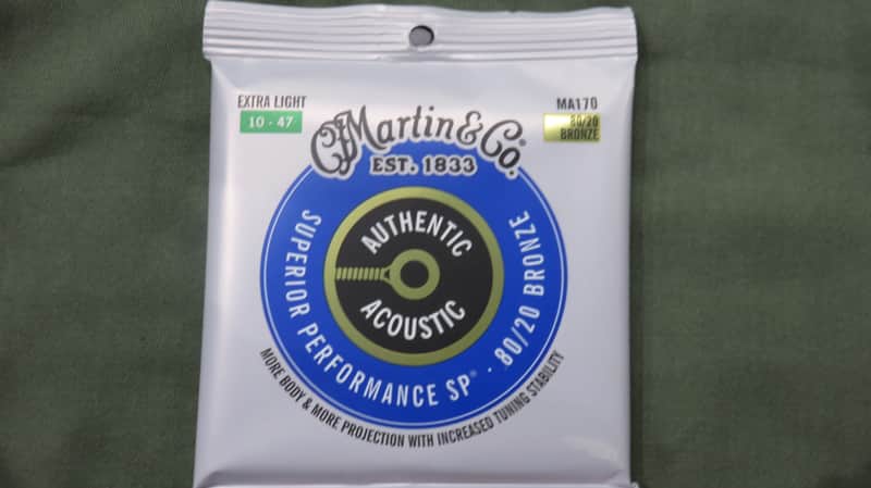 MA170 Authentic Acoustic SP Phosphor 80/20 Bronze Acoustic Guitar Strings - Extra Light (.10 - .47) image 1