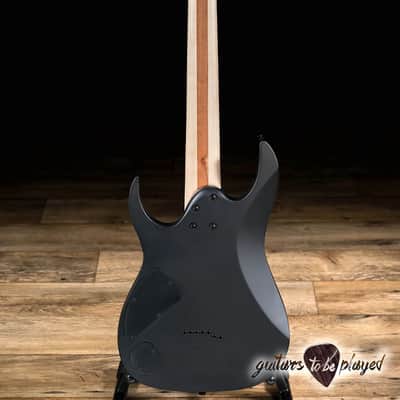 Ibanez RGIXL7 Iron Label 7-String Hardtail Guitar – Black Flat image 6