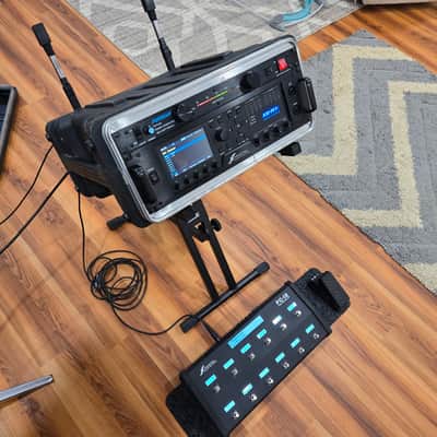 Full Fractal Axe-FX III Rig - Fractal Audio Axe-FX III, Fractal FC-12, Dunlop Expression Pedal, Custom SKB 4U Rack, On-Stage Amp Stand image 2