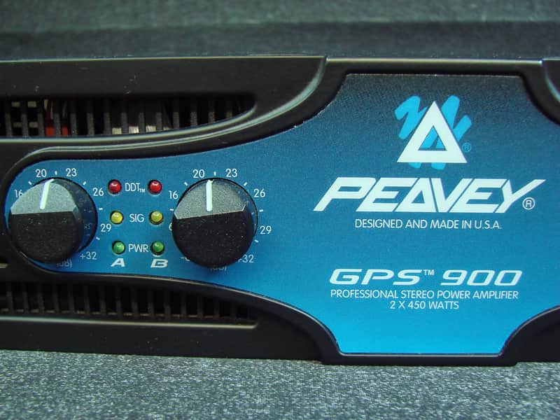 Peavey GPS 900 2 x 450 Watts Professional Stereo Power Amplifier