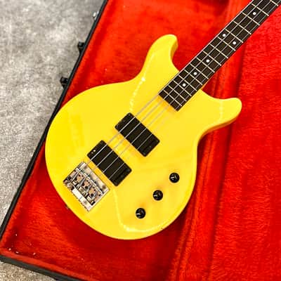 Greco TVB-65 Les Paul double cut EB-0 bass c 1989 - TV Yellow original vintage MIJ Japan image 19