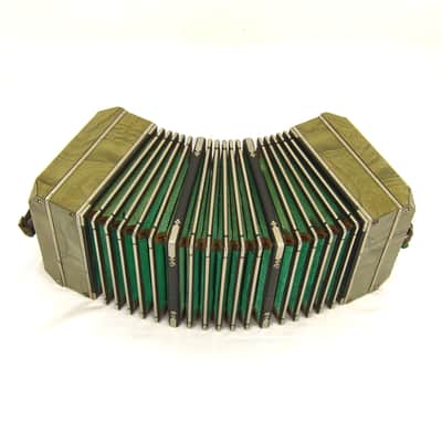 Patek 104 Key Triple Reed Bandoneon Chemnitzer Concertina, Key of C, Original Case, Overhauled image 2