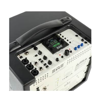 Elite Acoustics EAE D4-8 (OPEN BOX) Rechargeable Acoustic Amp with 4 Channel Digital Mixer/LFP Battery - Painted Black image 6