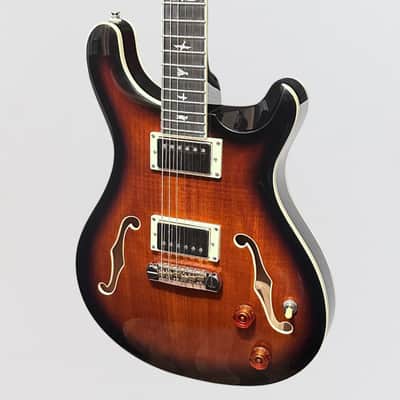 Paul Reed Smith PRS SE Hollowbody II Electric Guitar w/ Case - Black Gold Burst image 3