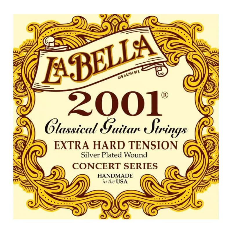 La Bella 2001 Classical Nylon Guitar Strings - Extra Hard Tension image 1
