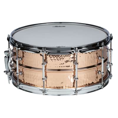 Ludwig LC662KT Hammered Copper Phonic Snare 14"x6,5 - Snare Drum image 5