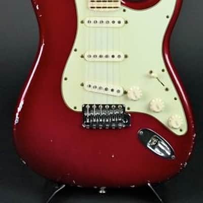 Fender Custom Shop 1971 Stratocaster Relic Midnight Wine over Lucerne Aqua Firemist image 2