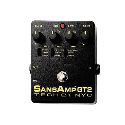 Tech 21 GT2 SansAmp Tube Amp Emulator Multi- effects Pedal image 2