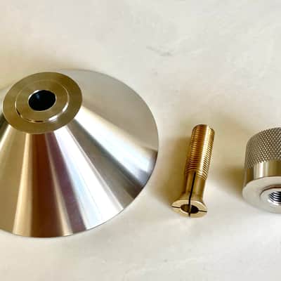 New Upgraded brass ferrule! Wayne's Audio WS-1 Universal Record Stabilizing Clamp LP Stabilizer Rega image 4