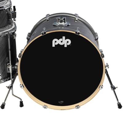 Used PDP Mainstage 5pc Drum Set Twisted Graphite (No Cymbals/Hardware) image 4