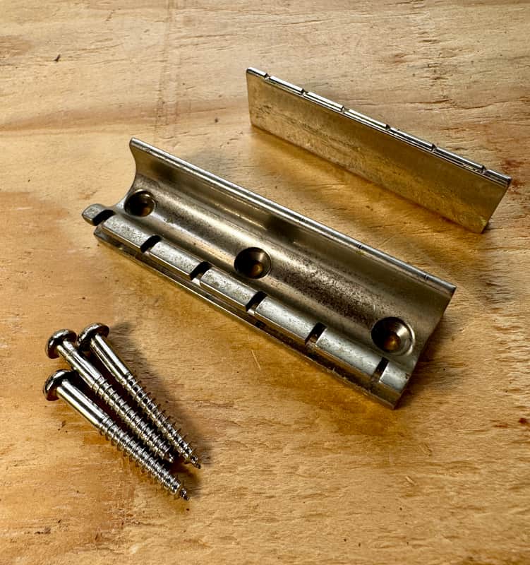 1948 Gibson Lap Steel Guitar Bridge + Nut - Vintage Electric Guitar 40’s 50’s image 1