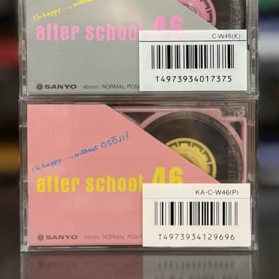Sanyo After school 46 Rare Vintage Cassette Blank 1 piece Japan Collectible image 9