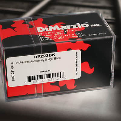 DiMarzio DP223BK PAF 36th Anniversary Bridge Black Humbucker / Standard Spaced image 2