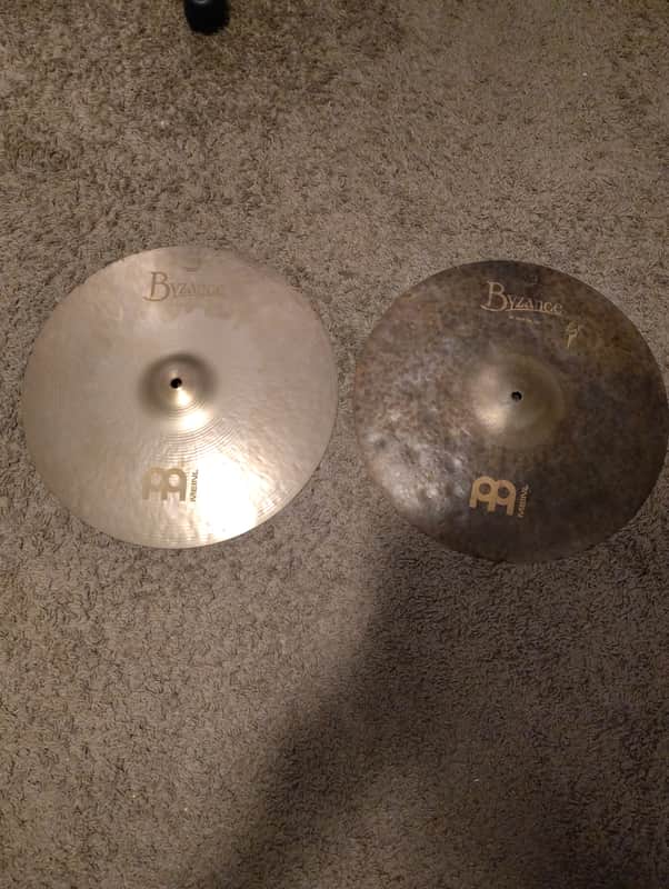 Meinl 16" Byzance Vintage Sand Hi-Hat Cymbals (Pair) 2019 - Present - Sandblasted
