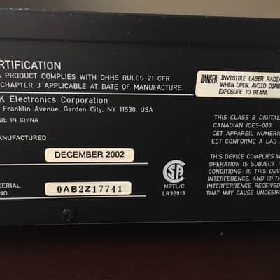 TDK DA-5900 4x Digital Audio Cd Recorder 2002 Black image 4