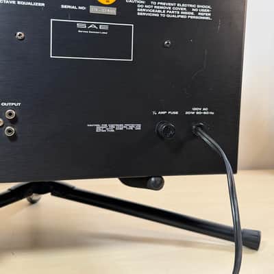 SAE  2700B EQ Stereo Half Octave Equalizer Model 2700B 1976 Black Aluminum image 9