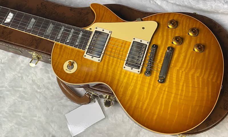NEW ! Gibson Custom Shop 1959 Les Paul - Golden Poppy Burst - Authorized Dealer - Hand Picked Curly Maple Flame Top - VOS - 8.8 lbs - G07184 image 1