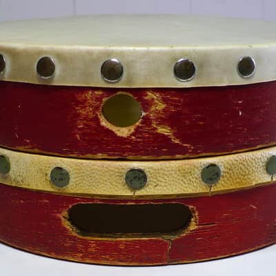 Ludwig 1930's Vintage School Tambourine with Hand Drum image 3