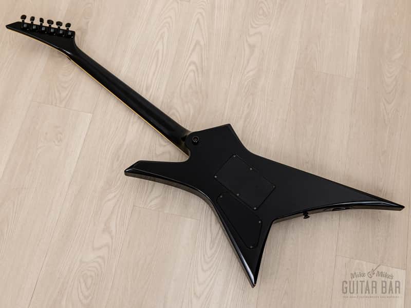 2001 Jackson Stars KS-138 Kelly Star Neck Through Black w/ Floyd