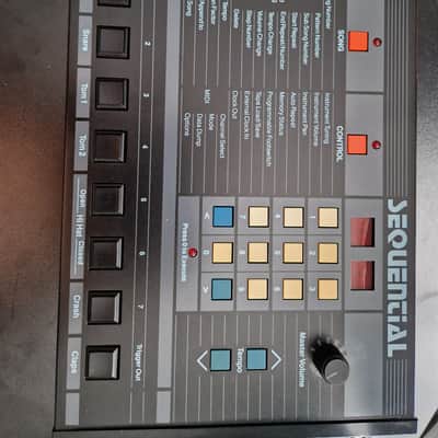 RARE Sequential TOM 4-Voice Drum Machine 1985 - Black - BRIGHTON image 5