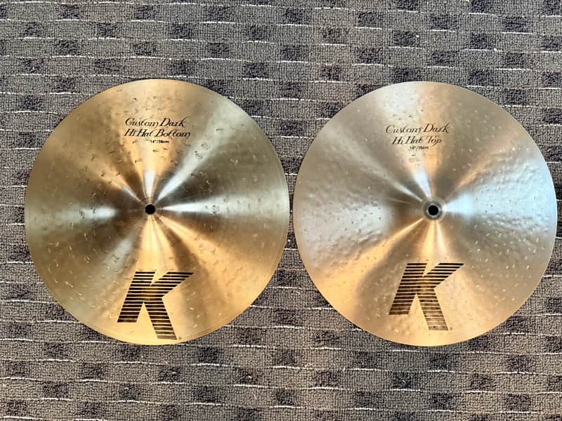 Zildjian 14" K Custom Dark Hi-Hat Cymbals (Pair) 1995 - Present - Traditional image 1
