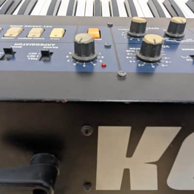 Serviced Korg PolySix 1980s - Navy Blue With Tubbutec Midi Kit image 7