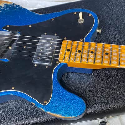 NEW! Fender Custom Shop Telecaster Custom Heavy Relic - Limited Edition - Blue Sparkle - Only 6.9 lbs - Authorized Dealer - G06389 image 2
