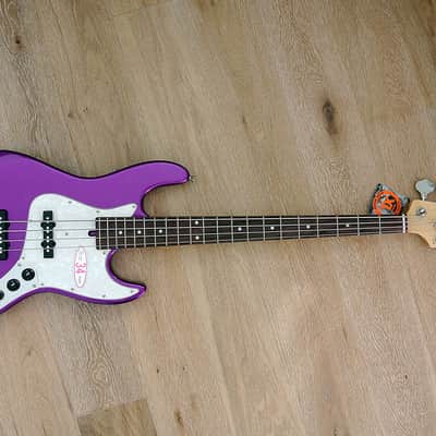 Bacchus Global Series - WL-434 Purple Heart Limited - 4 String Bass - Metallic Purple image 2