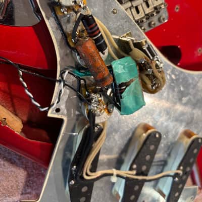 1994 Fender ST-57 Stratocaster ‘57 Reissue K-644 Electric Guitar Candy Apple Red MIJ Japan image 17