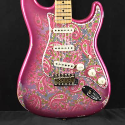 Mint Fender Custom Shop Limited Edition '68 Paisley Strat Relic - Pink Paisley image 1