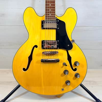 Jay Turser JT137DC Semi-Hollow Electric Guitar – Natural Finish – ES-Style Tone on a Budget image 2