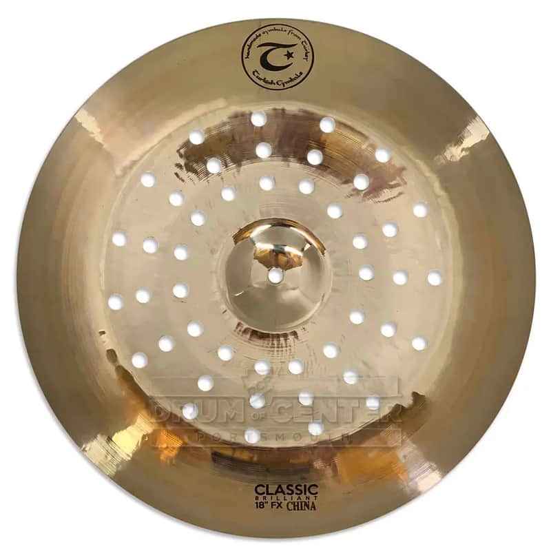 Turkish Classic Brilliant Holey China Cymbal 18" image 1