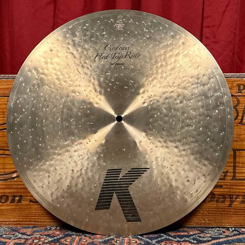 18" Zildjian K Custom Flat Top Ride Cymbal 1718g image 1