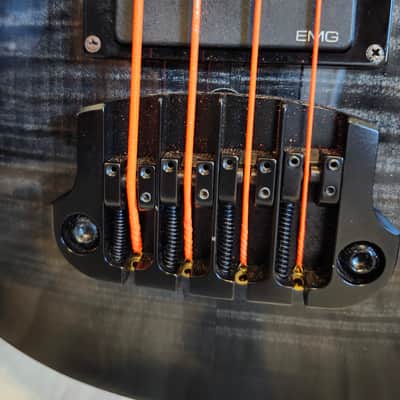 Epiphone Vinnie Hornsby "The Vinnie" Les Paul Standard Bass 2003 - 2005 - Trans Black image 8