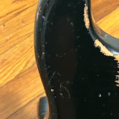 1974 Black Fender Precision Bass Guitar image 9