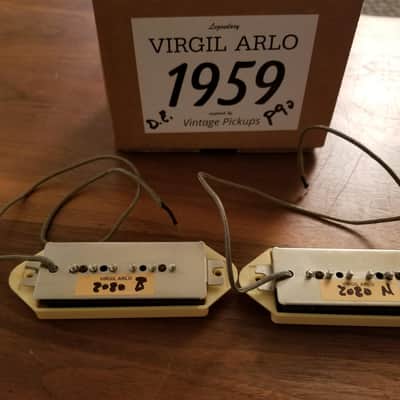 Virgil Arlo Original White Label 1959 P90 P-90 Dog Ear Pickups. RARE! image 2