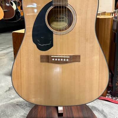Fender "CD-60S" left-handed guitar, Natural finish - Open Box image 2