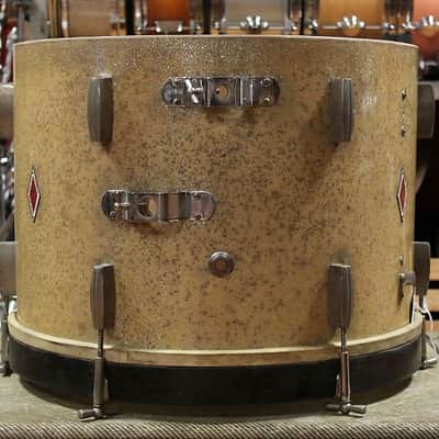 1940s Sonorus Superior Class 14x19 Bass Drum in Gold Sparkle image 7