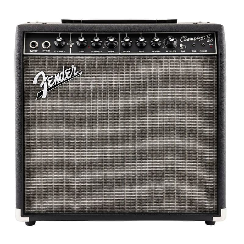 Fender Champion II 50 120V Digital Guitar Amplifier with 12-Inch Fender Special Design Speaker, Built-In Effects Selection, Auxiliary Input, and Rear-Panel USB Port (Black) image 1
