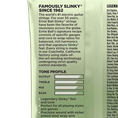 Ernie Ball Guitar Strings Magnum Slinky Electric Nickel Wound 12-56 Gauge image 3