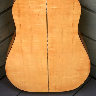 Yamaki YB400 Buffalo Head Dreadnought Guitar Circa 1980 Natural+Hard Case image 8