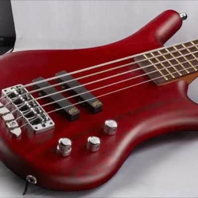 Warwick Pro Series Thumb BO-5 String-Burgundy Red Transparent Satin image 7