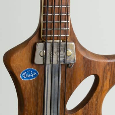 Wandre  Rock Basso Solid Body Electric Bass Guitar (1961), black tolex hard shell case. image 13