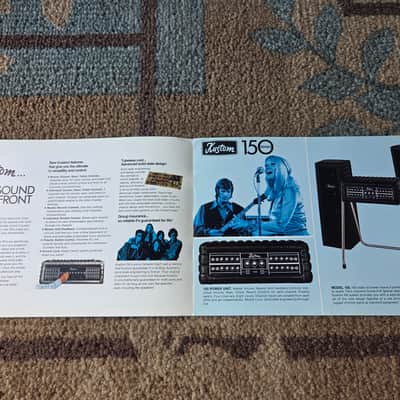 Vintage Circa 1971 Kustom Public Address Systems Catalog! Rare, Original Case Candy, Paperwork! image 2