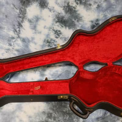 Used 1950's Ess and Ess Magnatone Mark IV Hard Shell Guitar Case Black image 8