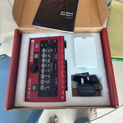 Nord Drum 2 6-Channel Modeling Percussion Synthesizer with Pad Controller 2014 - 2016 Red with Black Pads image 3