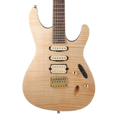 Ibanez S Series S770PB Electric Guitar - Poplar Burl Natural Flat