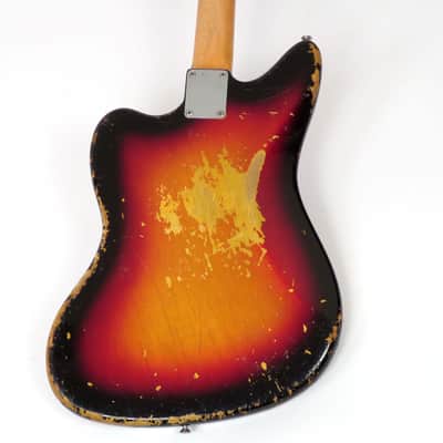 1962 Fender Jaguar - Sunburst - Rare Factory BUBINGA Fingerboard - First Year - Original Case, Strap & Bridge Cover image 9