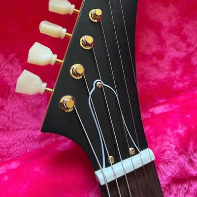 DEMO VIDEO Epiphone Limited Edition inspired by Gibson '58 Korina Explorer (US customers, tax included in shipping cost) Reissue 2022 - Antique Natural image 4
