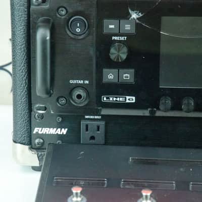 Used Line 6 Helix Rack & Control with Guitar Modeler and Foot Controller, Furman Power Conditioner, Rack Case image 3